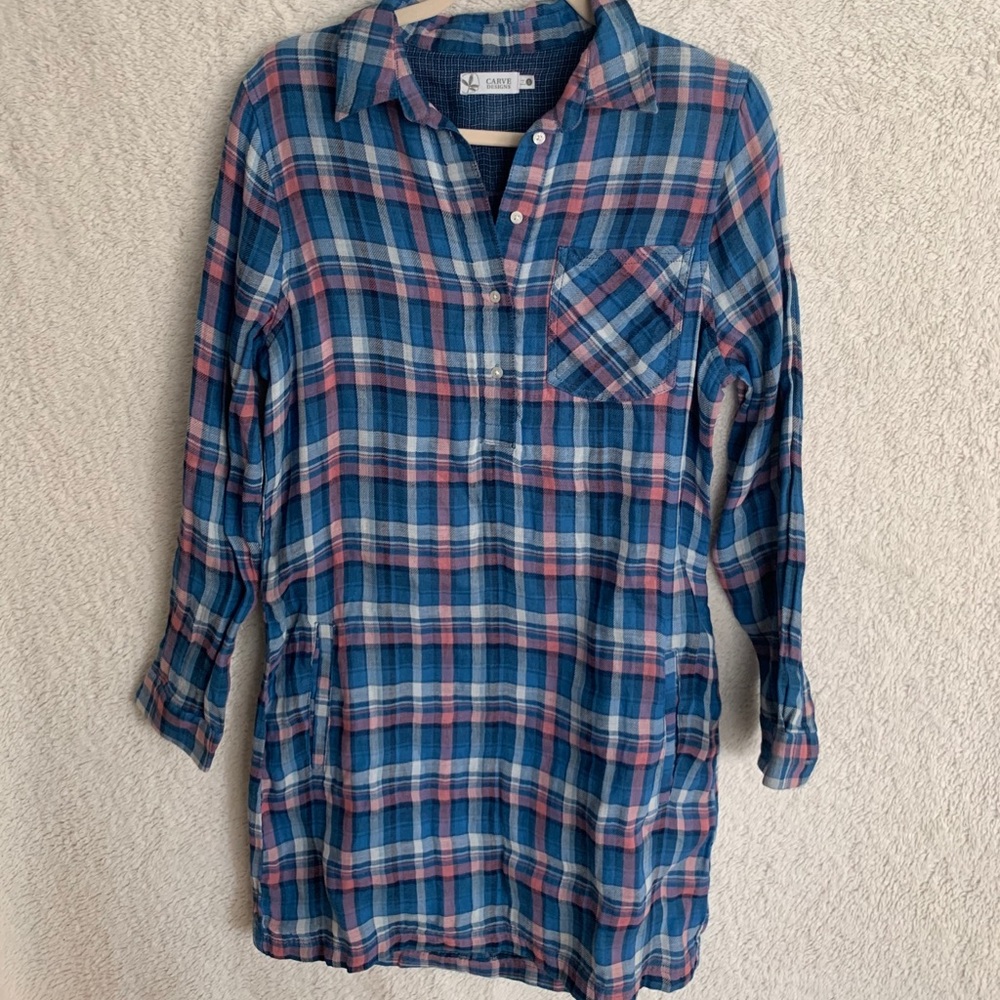 Carve Designs Plaid Dress